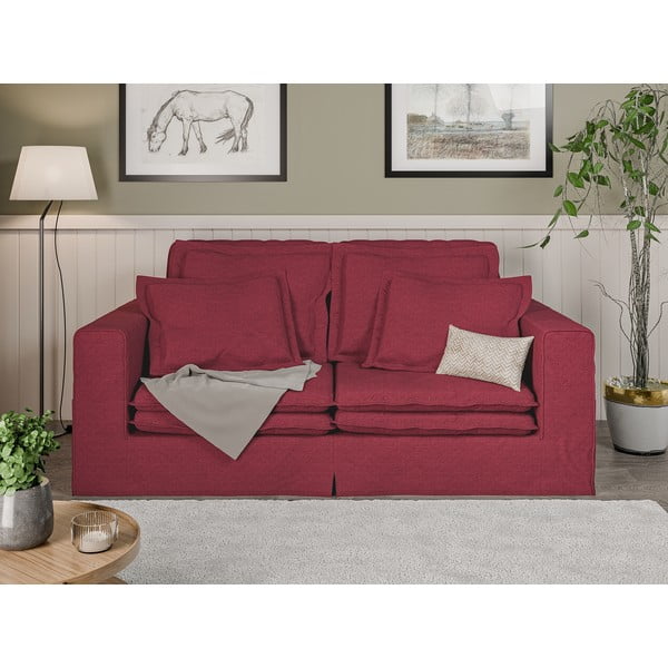 Crvena sofa 196 cm Nora – Ropez-image-1