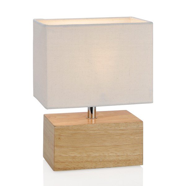 Kvadratna drvena stolna lampa