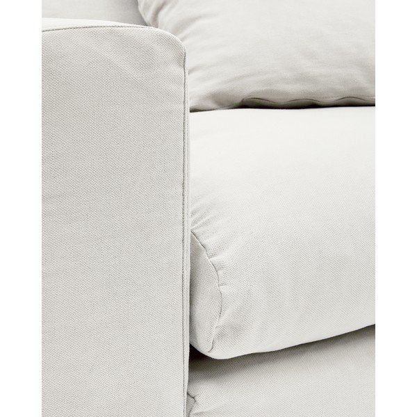 Bijela lanena fotelja Nora – Kave Home-image-4