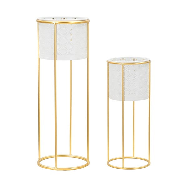 Metalni stalci za tegle za cvijeće u setu 2 kom ø 17 cm (visina 46 cm) Whity – Mauro Ferretti