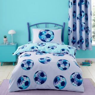 Dječja posteljina za krevet za jednu osobu 135x200 cm Tie Dye Football – Catherine Lansfield