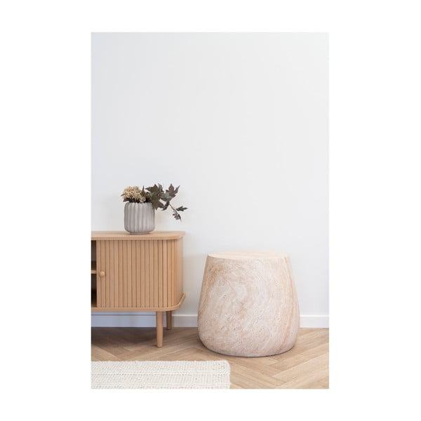 Okrugao vrtni stolić od kamenine ø 47,5 cm Bonn – House Nordic-image-4