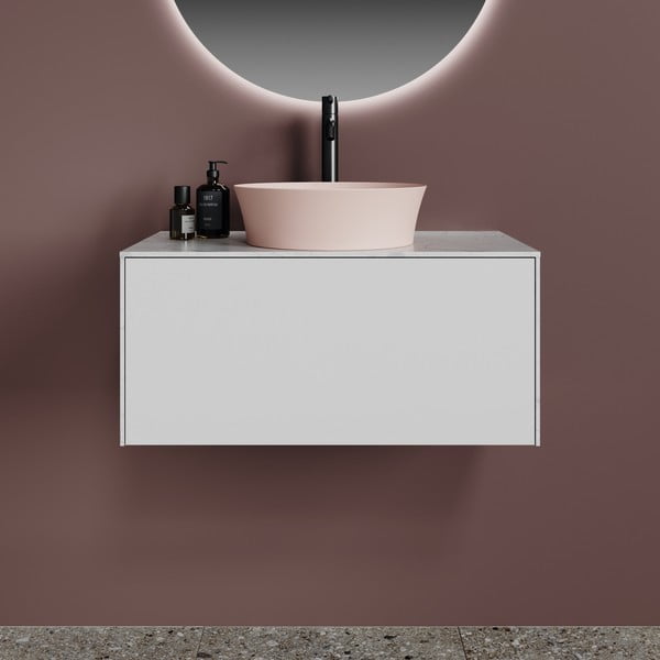 Svijetlo ružičasti keramički okrugao umivaonik ø 40 cm Ipalyss – Ideal Standard-image-1