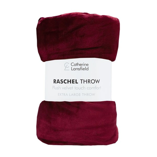 Crveni prekrivač 200x240 cm Raschel - Catherine Lansfield-image-4