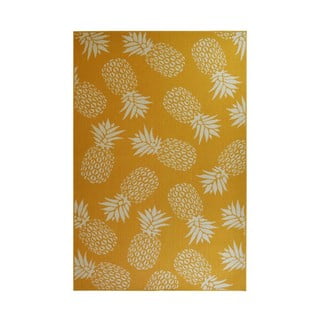 Žuti vanjski tepih Floorita Ananas, 160 x 230 cm