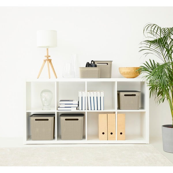 Bež košara za pohranu od reciklirane plastike Brisen - Rotho-image-1