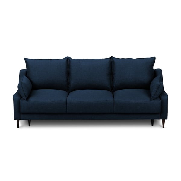 Plavi kauč na razvlačenje sa prostorom za odlaganje Mazzini Sofas Ancolie, 215 cm