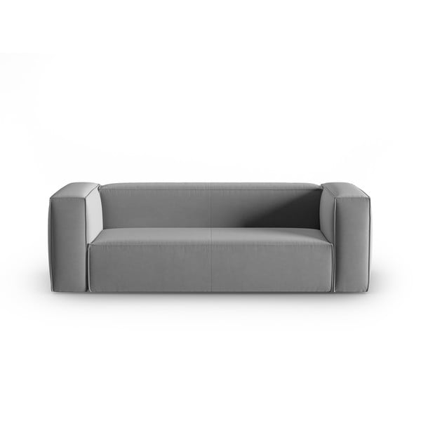 Siva baršunasti sofa 200 cm Mackay – Cosmopolitan Design