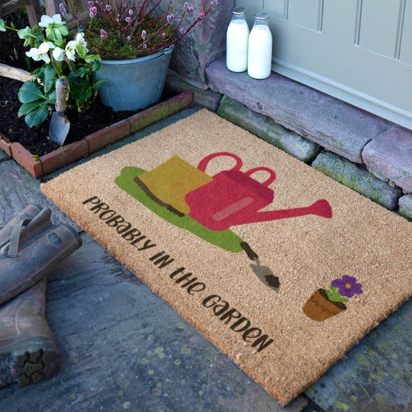 Otirač od kokosovih vlakana 40x60 cm Probably in the Garden – Artsy Doormats-image-2