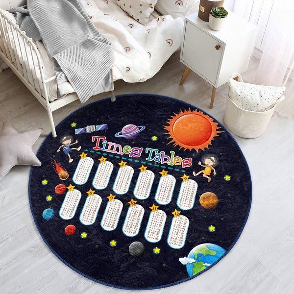 Crni dječji tepih ø 80 cm Comfort – Mila Home-image-1