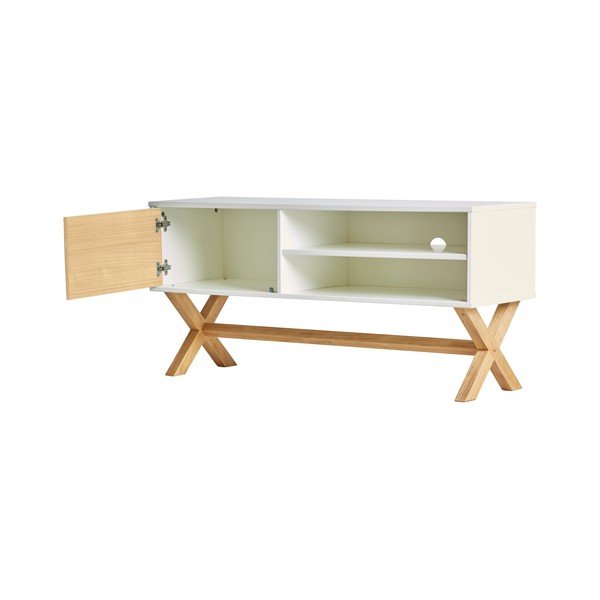 Bijeli TV stol Marckeric Leidi, 110 x 52 cm-image-2