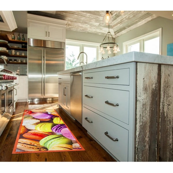 Vrlo izdržljiv kuhinjski tepih Webtappeti Macarons, 60 x 220 cm-image-1