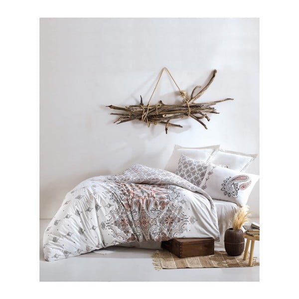 Pamučna posteljina s plahtama za krevet za jednu osobu Materro Callito, 160 x 220 cm