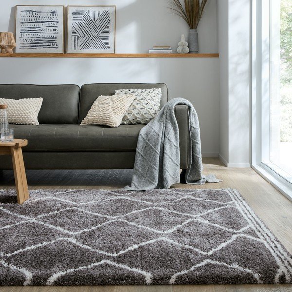Sivi tepih 200x290 cm Riad Berber – Flair Rugs-image-1