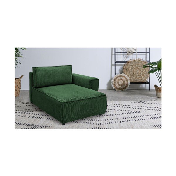 Zelena modularna sjedeća garnitura od samta (s desnim kutom) Nihad modular – Bobochic Paris-image-1