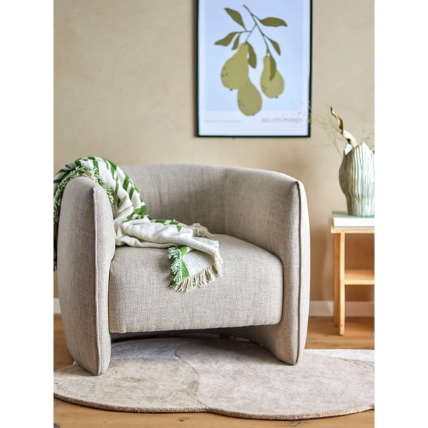 Smeđi vunen tepih 110x140 cm Denton – Bloomingville-image-1