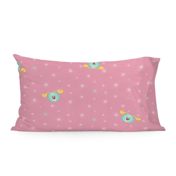 Ružičasta pamučna navlaka za jastuk Lisičja bundeva, 50 x 75 cm