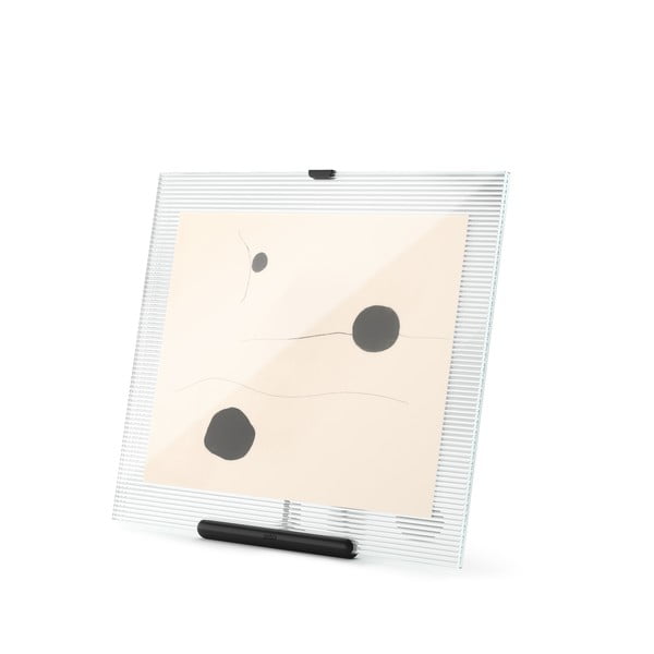 Crni stakleni stojeći okvir 26x30,5 cm Flute – Umbra-image-2