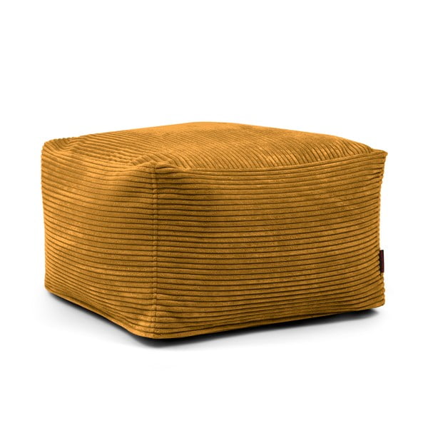 Senf žuta vreća za sjedenje od samta Softbox MooG – SLOWDOWN