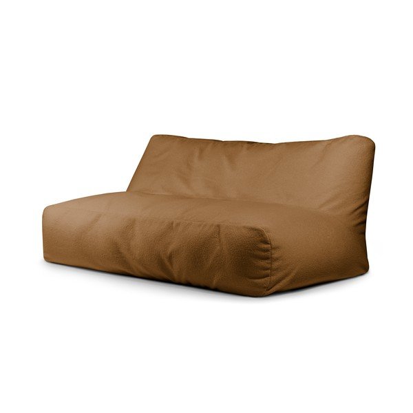 Smeđa vreća za sjedenje od bouclé tkanine Sofa Tube 190 – SLOWDOWN