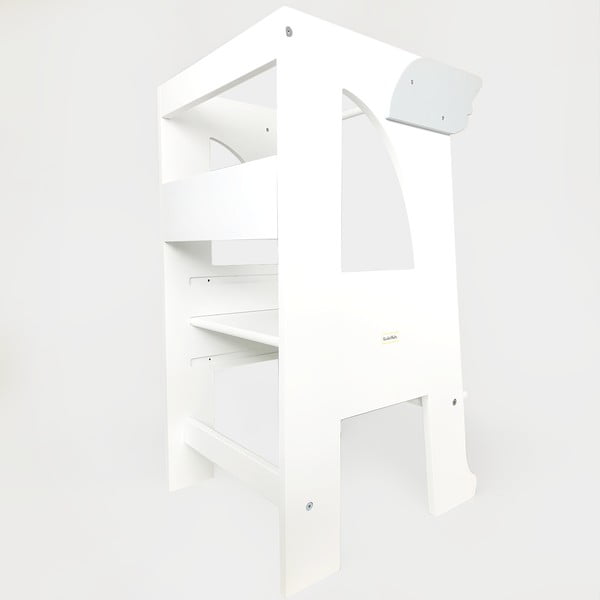 Prednja bijela prečka za toranj za učenje Montessori - Rocket Baby-image-1