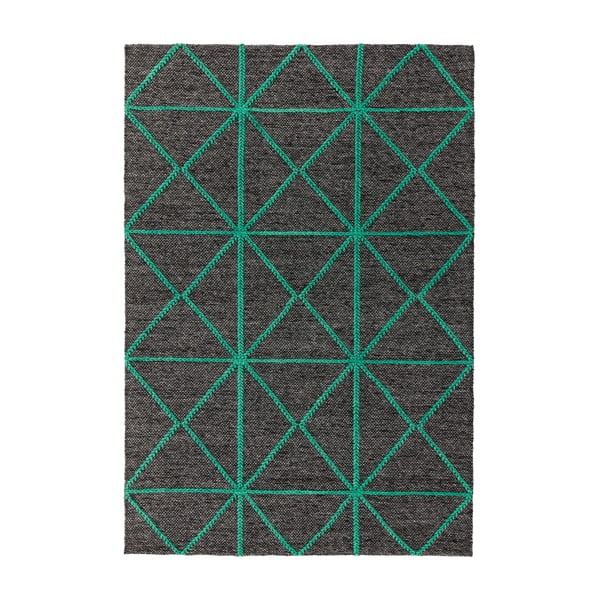 Crno-zeleni tepih Asiatic Carpets Prism, 200 x 290 cm