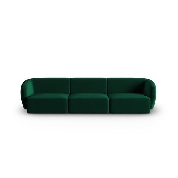 Zelena baršunasti sofa 266 cm Paolo – Milo Casa