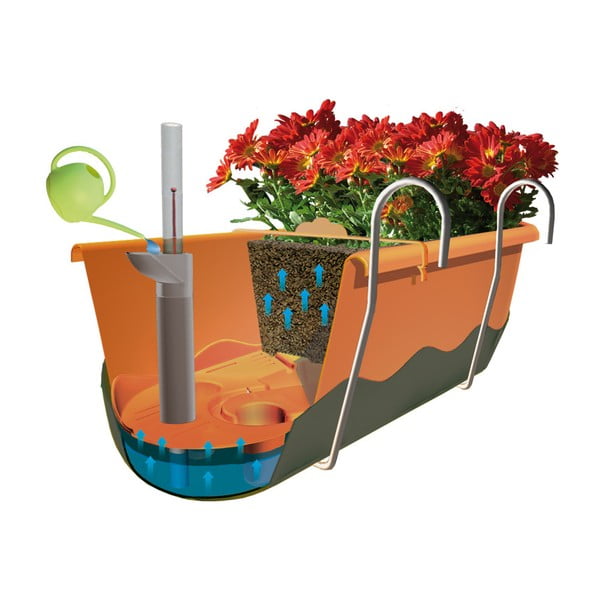 Zelena samozalijevajuća tegla Plastia Mareta, dužina 80 cm-image-3