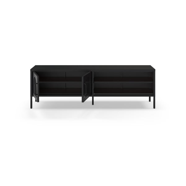 Crna TV komoda 160x50 cm Diora – Marckeric-image-2