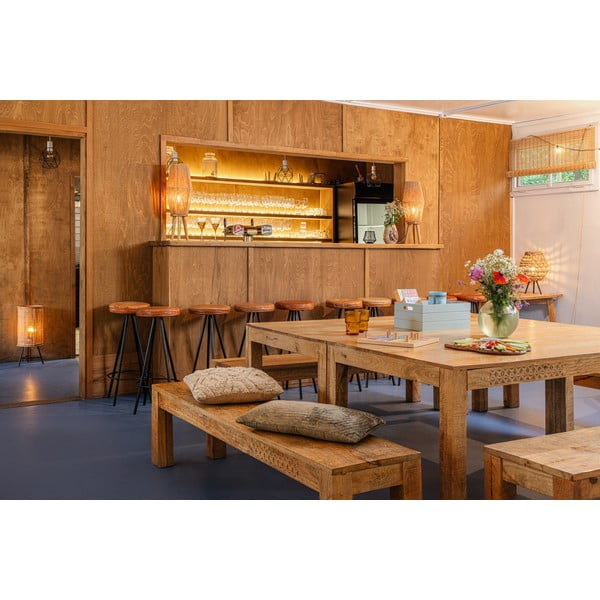 Zelena staklena vaza Hübsch Sole, visina 20 cm-image-4