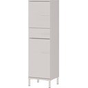 Krem visok/uski kupaonski ormarić u mat dekoru 34x123 cm Laurino – Germania