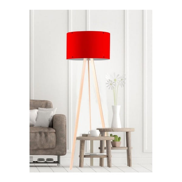 Crvena podna svjetiljka Simple