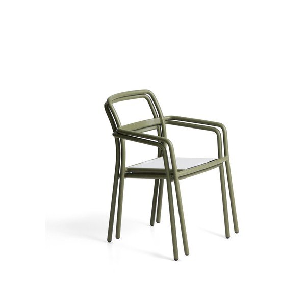 Zelena podstavljena vrtna stolica Linosa – Kave Home-image-4