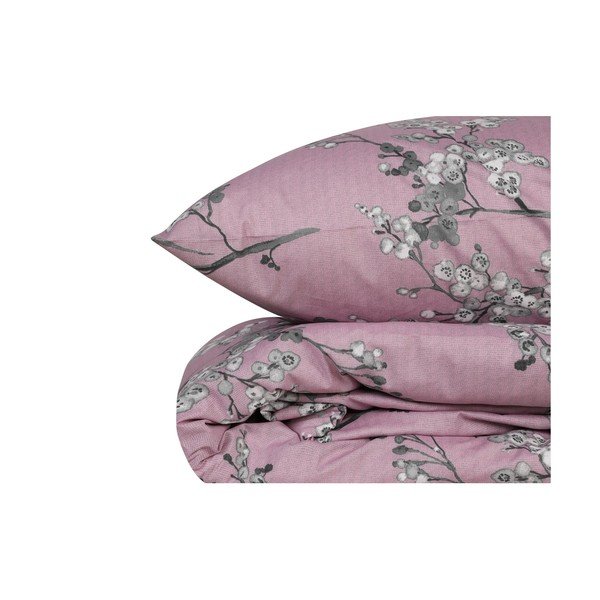 Ružičasta posteljina za bračni krevet/za produženi krevet od renforce pamuka 240x220 cm Chicory – Mijolnir-image-3