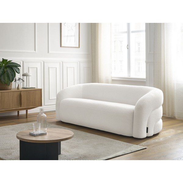 Bijela sofa od bouclé tkanine 193 cm Elina – Bobochic Paris-image-1