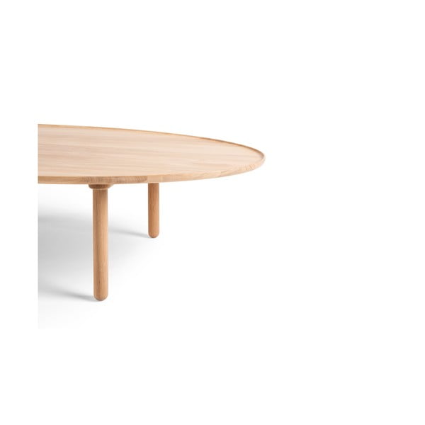 Stolić od hrastovine u prirodnoj boji 65x120 cm Mu - Gazzda-image-4