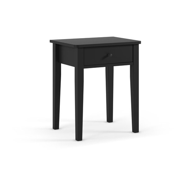 Crni noćni ormarić u mat dekoru Bart – Marckeric