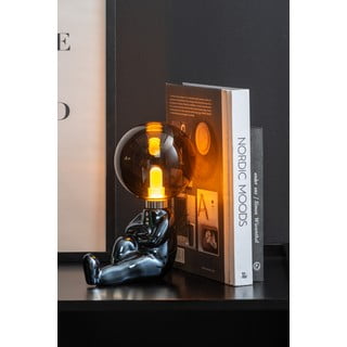 Siva LED stolna lampa s mogućnosti zatamnjivanja sa staklenim sjenilom (visina 22,5 cm) Joey – Leitmotiv