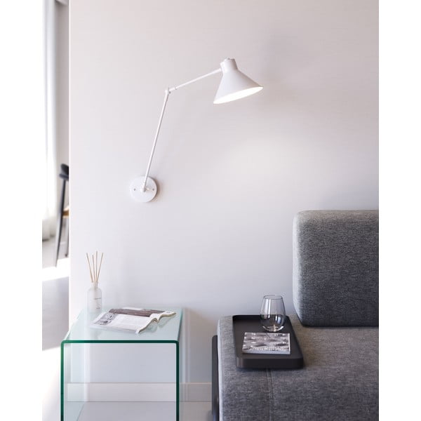 Bijela zidna lampa Dione – Kave Home-image-1