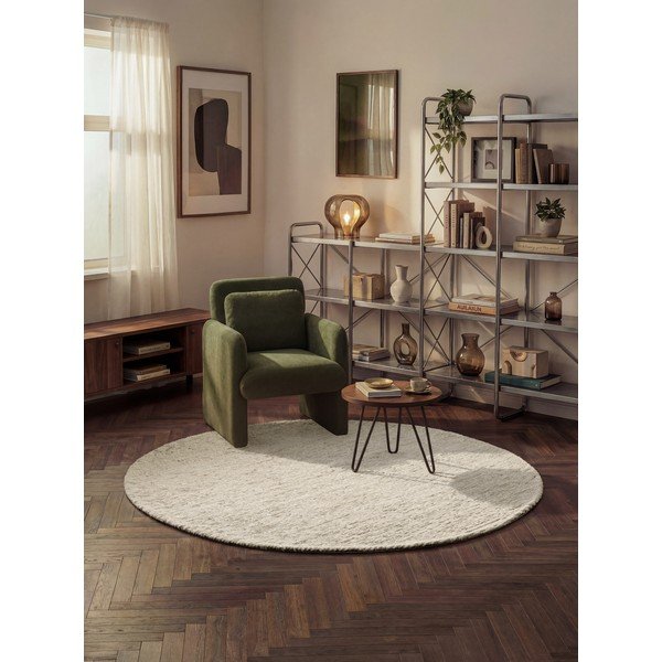 Krem ručno rađen vunen okrugao tepih ø 200 cm Bexley Woolwich – Ted Baker-image-1