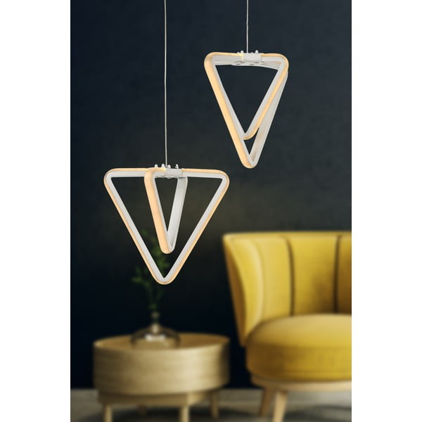 Bijela metalna LED viseća svjetiljka ø 20 cm Baris – Squid Lighting-image-1