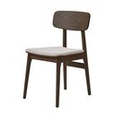Smeđa podstavljena blagovaonska stolica Livo – Unique Furniture