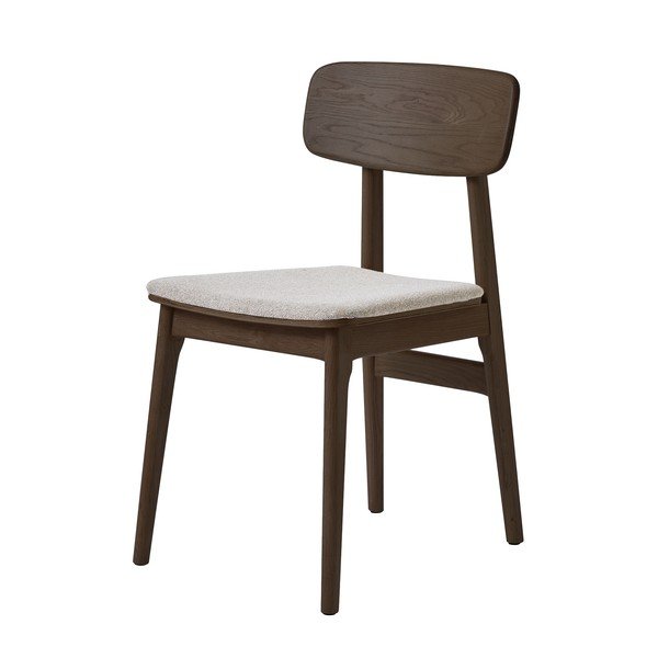 Smeđa podstavljena blagovaonska stolica Livo – Unique Furniture