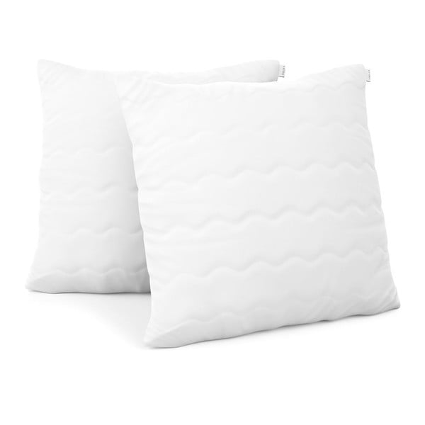 Set od 2 bijela jastuka i AmeliaHome punila, 45 x 45 cm