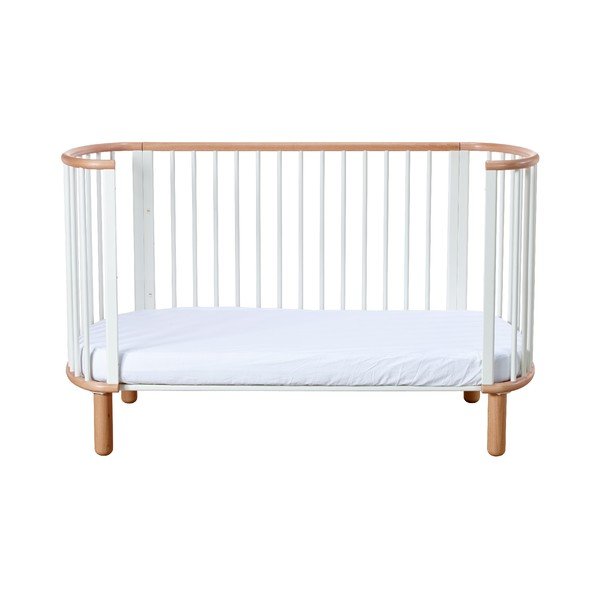 Bijeli dječji krevetić od bukovog drveta Flexa Baby, 70 x 140 cm-image-3