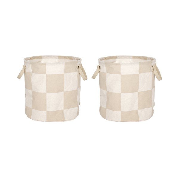 Tekstilne košare u setu 2 kom ø 32x32 cm Chess – OYOY Living Design