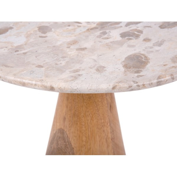 Okrugao pomoćni stol s pločom stola u mramornom dekoru ø 50 cm Force   – Leitmotiv-image-2