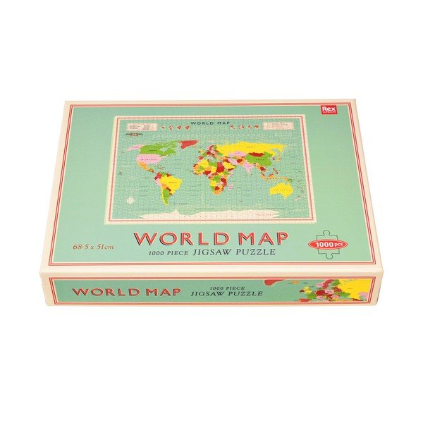 Puzzle (broj komada 1000 kom) World Map – Rex London-image-3