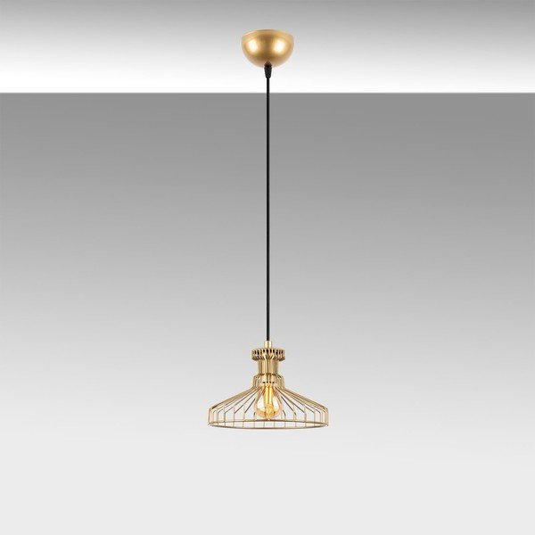 Viseća svjetiljka u zlatnoj boji s metalnim sjenilom ø 23 cm Events – Opviq lights-image-3