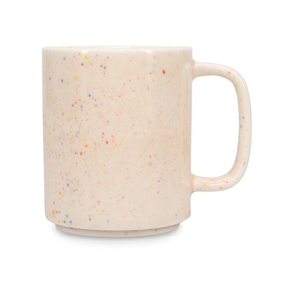 Bež šalica od kamenine 330 ml Fika – ONA